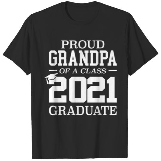 Graduates 2021 Proud Grandpa Class Of 2021 T-shirt