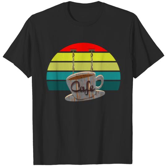 Cafe Sign in the Sunset T-shirt