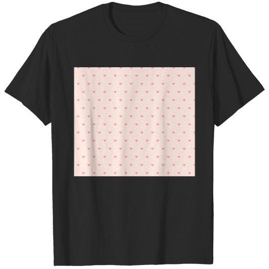Cute Mini Pink Heart Pattern T-shirt