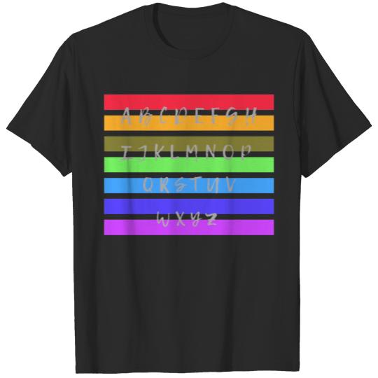 Alphabetical characters T-shirt