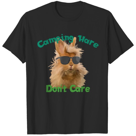Funny camping bunny rabbit shirt T-shirt