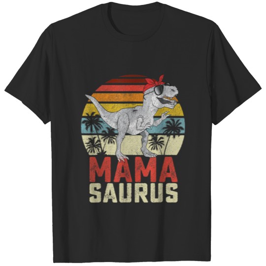 Mamasaurus T Rex Dinosaur Mama Saurus Family T-shirt