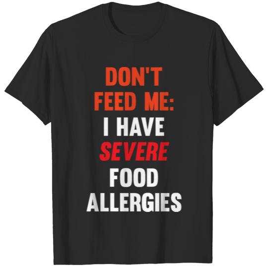 Humorous Severely Food Allergic Introverts Tee T-shirt