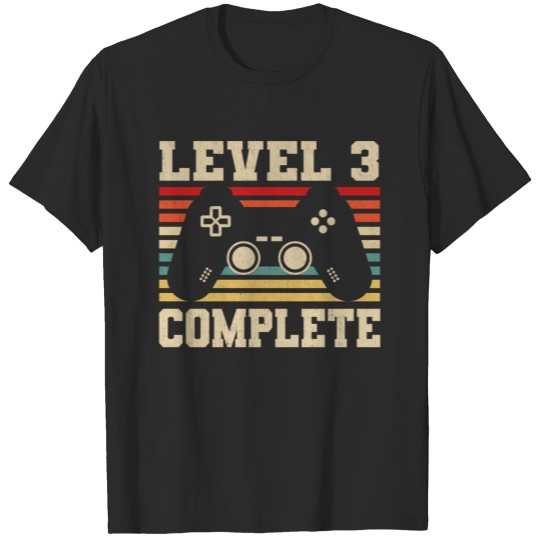 Level 3 Complete Vintage 3rd Wedding Anniversary T-shirt