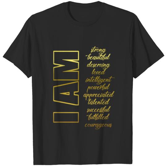 Affirmations (Gold) T-shirt