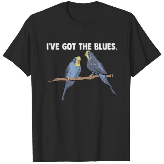 Blue Parakeet Budgie T-shirt