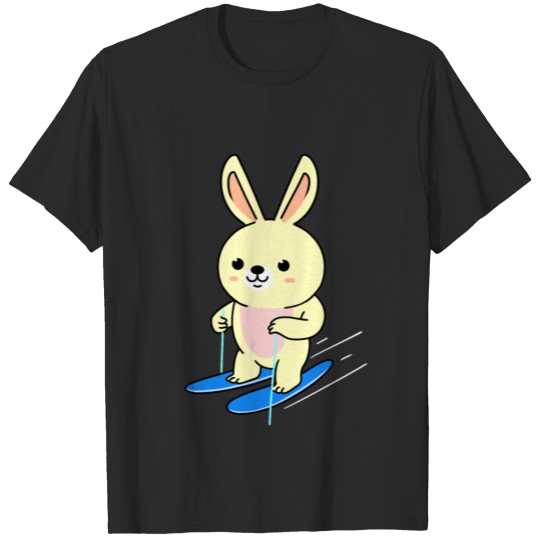 rabbit skiing T-shirt