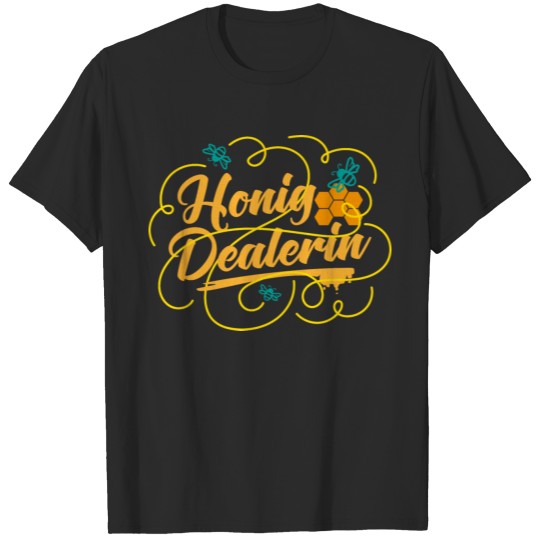 Honey dealer gift bee beekeeper flowers T-shirt