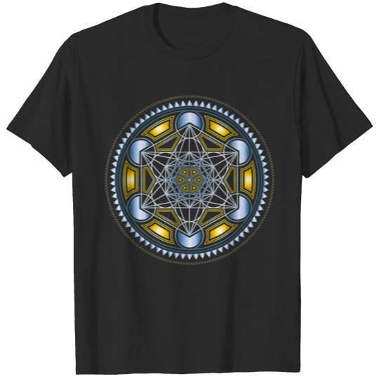 Metatrons Cube Sacred Geometry Flower of Life T-shirt
