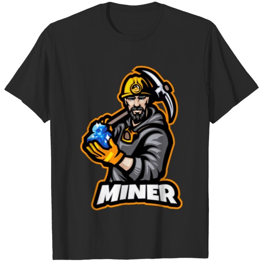 Miner finding jewels get rich rich T-shirt