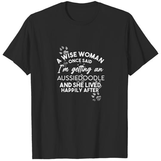 Aussiedoodle dog mom gifts for her T-shirt