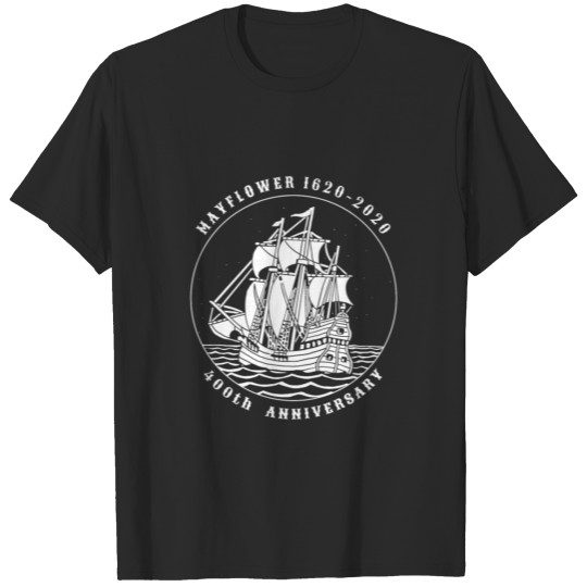 Mayflower 400 Years Plymouth Anniversary T-shirt