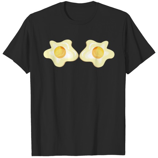 fried eggs bikini bra T-shirt