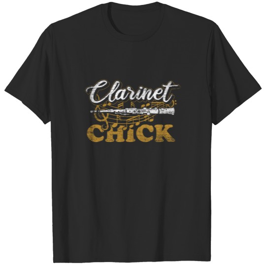 Clarinet Chick Funny Clarinetist Women Girls Kids T-shirt