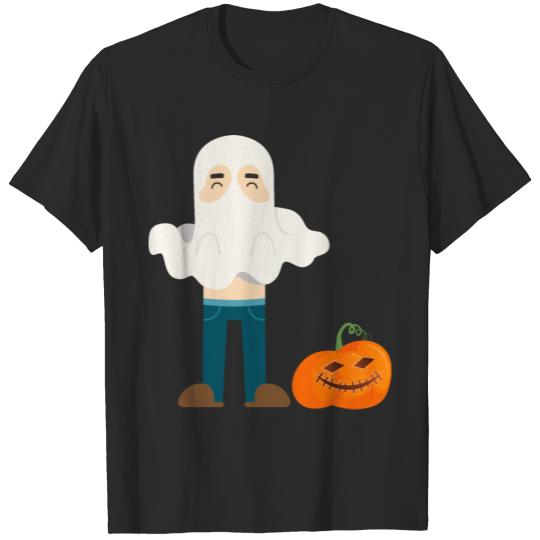 Scary halloween and pumpkin characters T-shirt