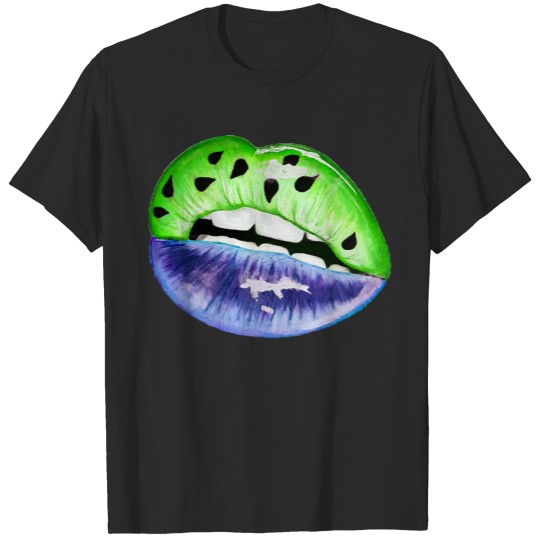 Watermelon lip drawing Active T-Shirt T-shirt