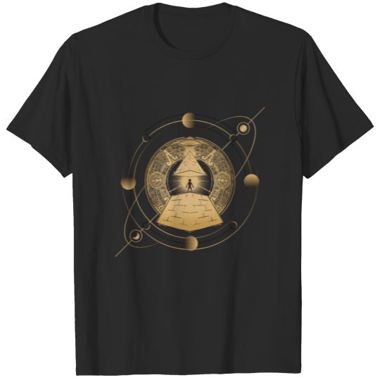 Egyptian Pyramid Astrology Egypt Sacred Geometry T-shirt