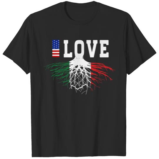 italian american flag T-shirt