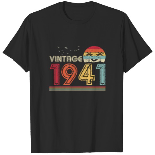 Vintage 1941 Limited Edition 80th Birthday Gift T-shirt