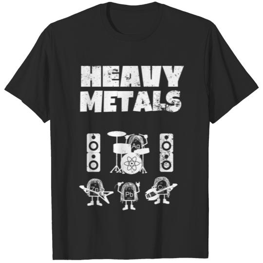 Heavy Metals Band, Nerd Science - Periodic table T-shirt