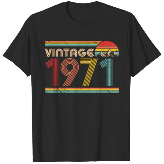 Vintage 1971 50th Birthday Est 1971 T-shirt