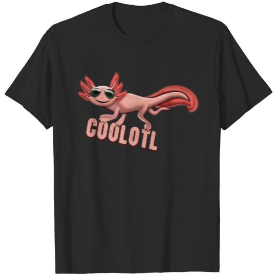 Cool Coolotl Cute Fish Cartoon Kawaii Axolotl T-shirt