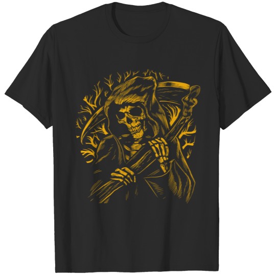 Grim reaper, death, skull T-shirt