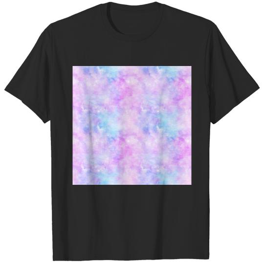 Pink Blue Galaxy Painting T-shirt