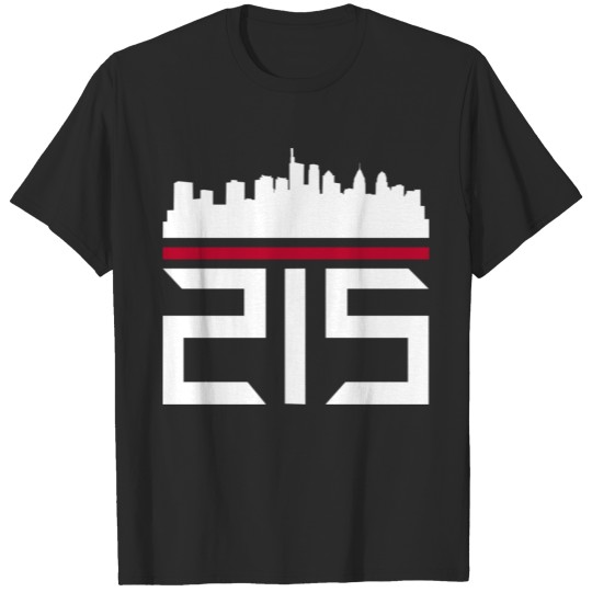 Sharp 215 Philadelphia Skyline Design Men Women T-shirt