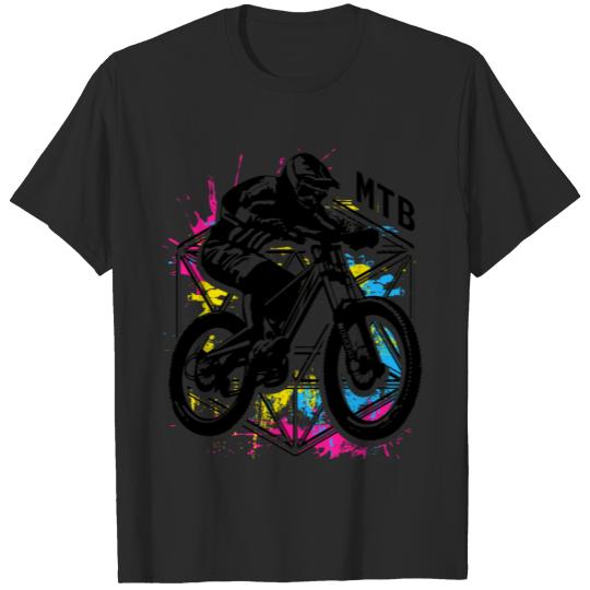 MTB - Mountain bike - Mountain biker - Biking T-shirt