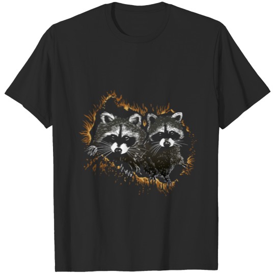 Cute Raccoon Realistic Animals Wildlife Sweatshirt T-shirt