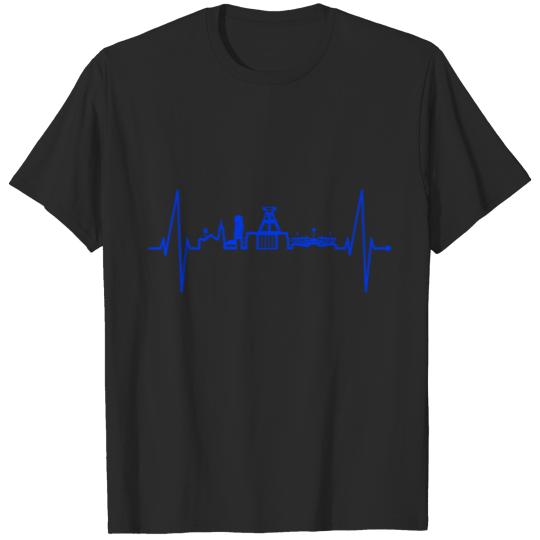 Bochum Skyline Heartbeat Ruhrpott Germany Lover T-shirt