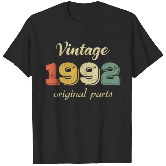Vintage 1992 30th Birthday Original Parts T-shirt