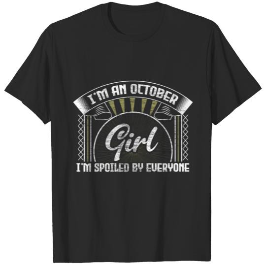 October Birthday Queen Celebration T-shirt