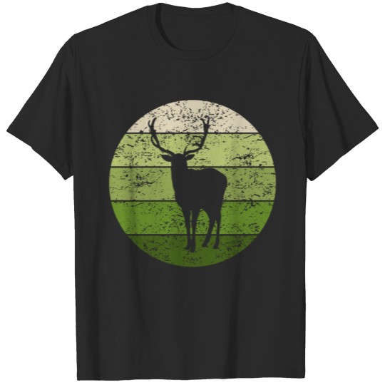 Deer Red Deer Forest Animal Lovers Retro Gift T-shirt