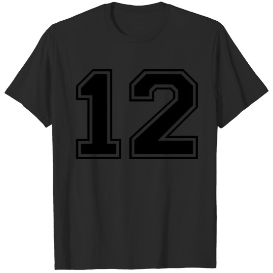 Varsity Number 12 T-shirt