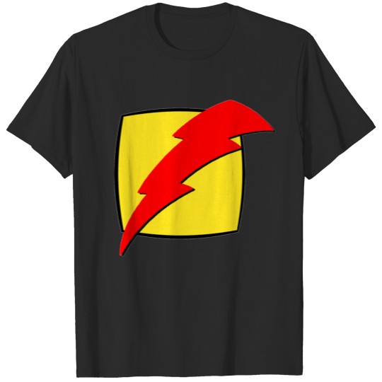 super, superhero, retro, lightning, bolt, T-shirt