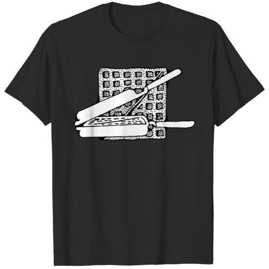 waffle and waffle iron T-shirt