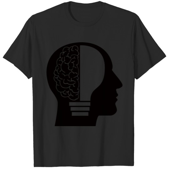 Man Light Bulb Brain T-shirt