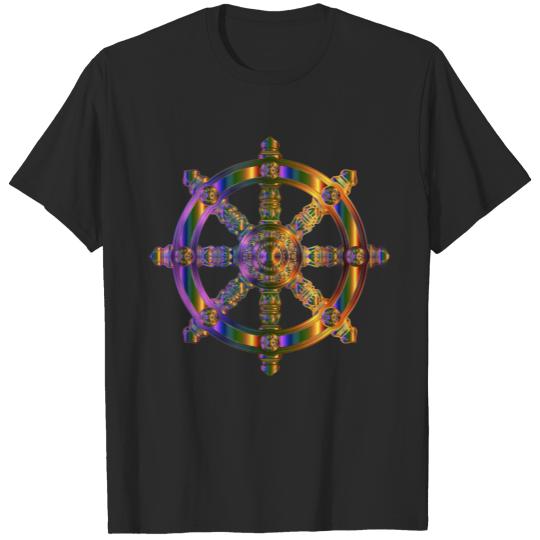 Chromatic Ornate Dharma Wheel 2 T-shirt