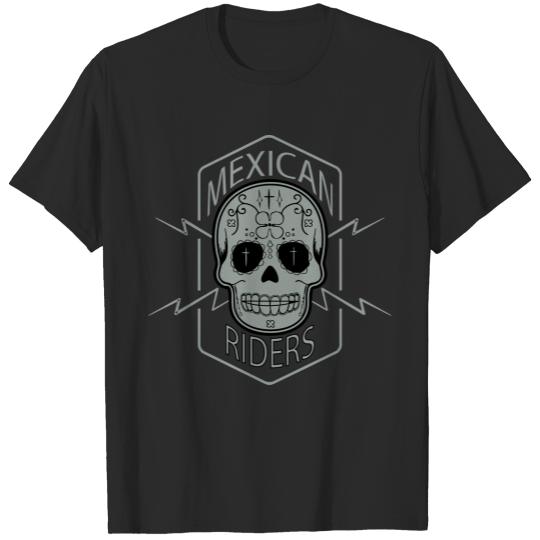 Mexican Skulls - Motorbikes T-shirt