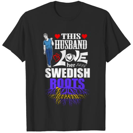 This Husband Loves her Swedish Roots T-shirt