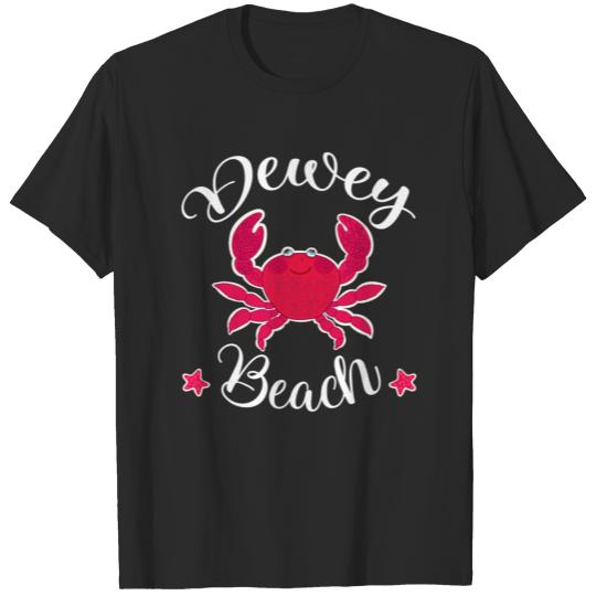 Dewey Beach Delaware Cute Crab T-shirt