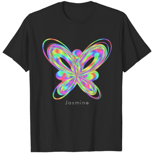 Colorful butterfly geometric figure T-shirt