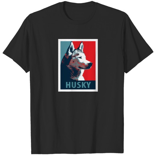 Siberian Husky Political Parody Poster T-shirt