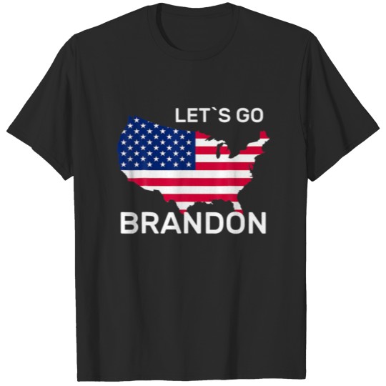 Lets Go Brandon American Flag Biden President T-shirt