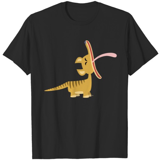 Cute Cartoon Yawning Thylacine T-shirt