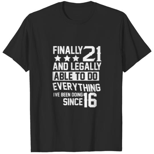 21 Years Old Gift | 21St Birthday T-shirt