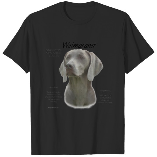 Weimaraner History Design T-shirt