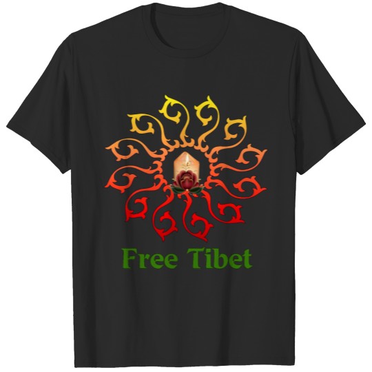 Free Tibet Candle T-shirt